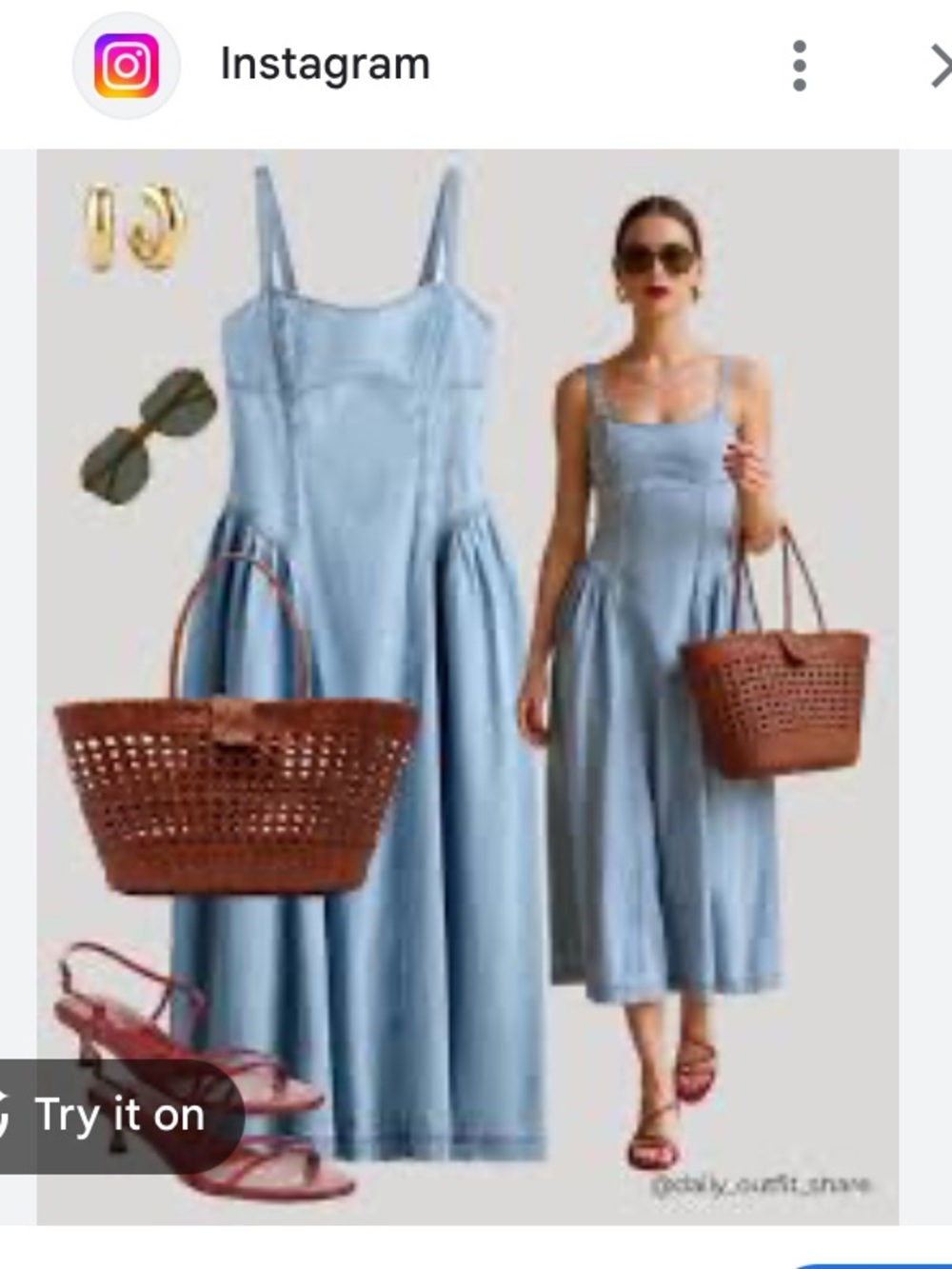 Classic denim midi dress - NWT, size S - Picture 5 of 16